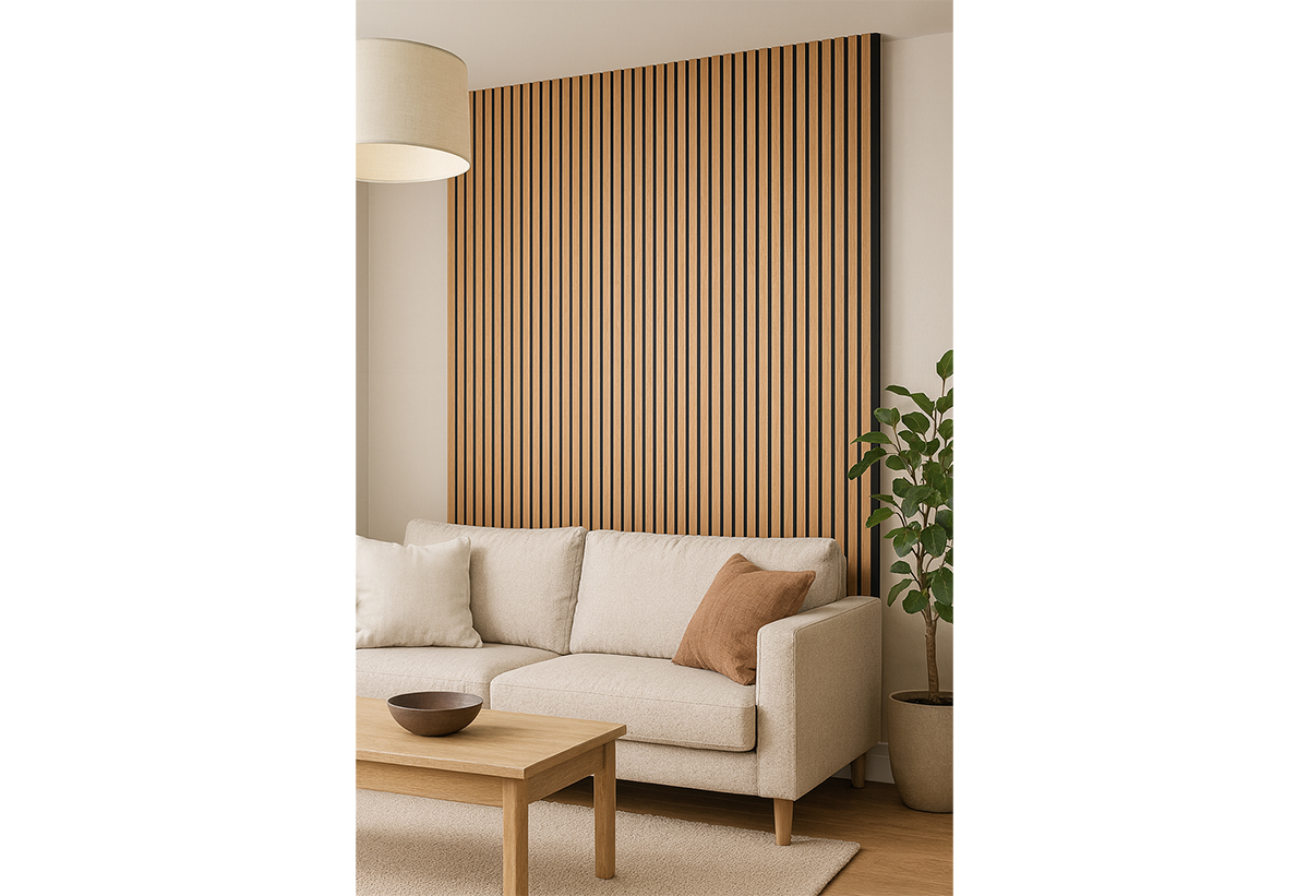 Tο ηχοαπορροφητικό σε εναν τοίχο.